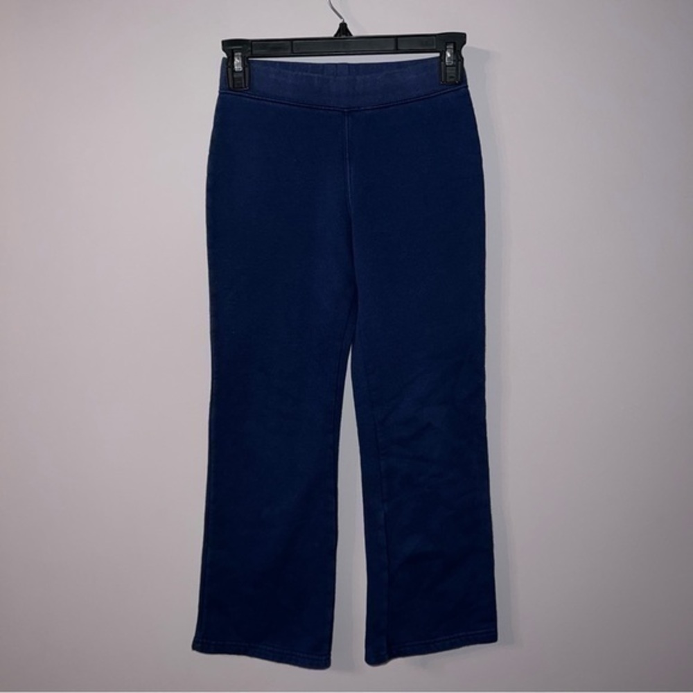 Joe boxer kids M (7/8) wide leg flare sweat pants navy blue school uniform pants